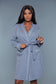 2258 Waffle Robe Queen BE WICKED Grey 2X/3X 