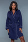 2258 Waffle Robe Queen BE WICKED Navy Blue 2X/3X 