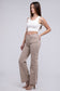 Acid Washed Frayed Hem Jeans colored jeans ZENANA ASH MOCHA S 