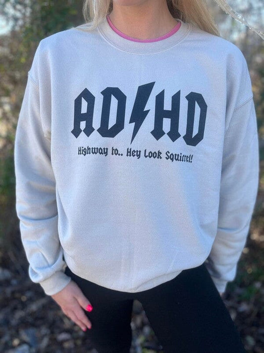 ADHD Sweatshirt adhd graphic sweatshirt Poet Street Boutique 