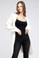 BIBI Twist Knitted Open Front Cardigan open cardigan BiBi IVORY S 