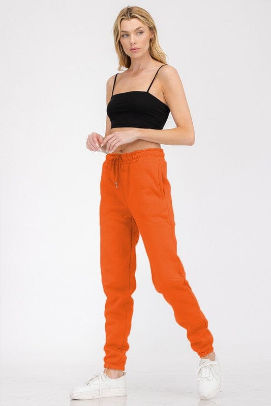 Boyfriend SWEATPANTS LOUNGEWEAR JOGGER BOTTOMS WEIV ORANGE S 