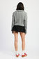 CABLE KNIT SWEATER WITH HALF ZIP Emory Park 