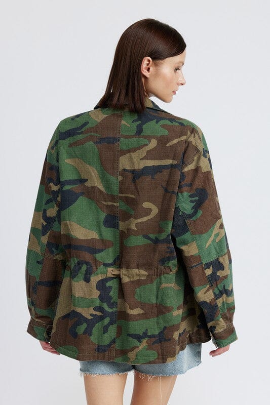 Camo Oversized Jacket jacket Emory Park 