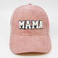 Corduroy Mama Ball Cap Mama baseball cap Poet Street Boutique Pink OS 