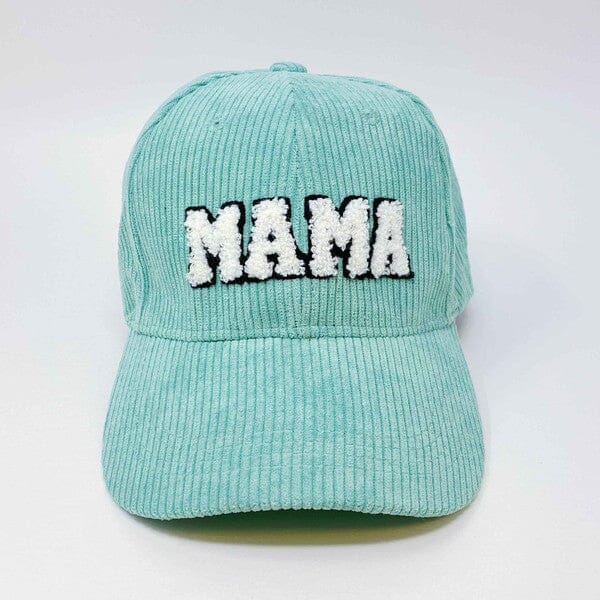 Corduroy Mama Ball Cap Mama baseball cap Poet Street Boutique Sage OS 