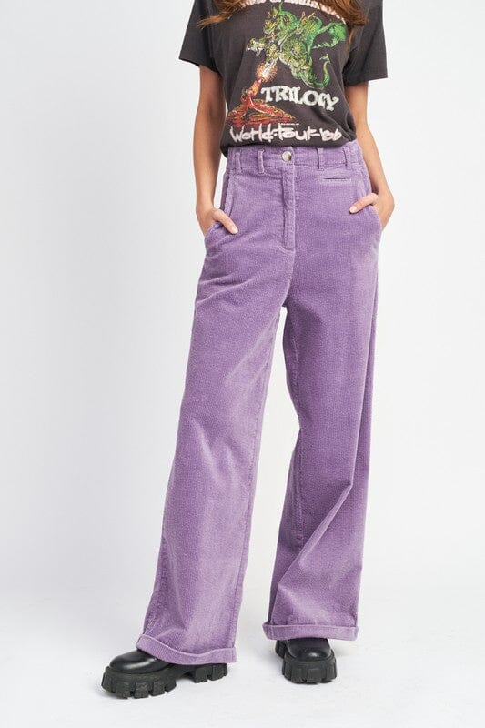 Corduroy Wide Leg Pants corduroy pants Emory Park 