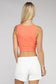 Cotton Square Neck Cropped Cami Top crop cami ZENANA 