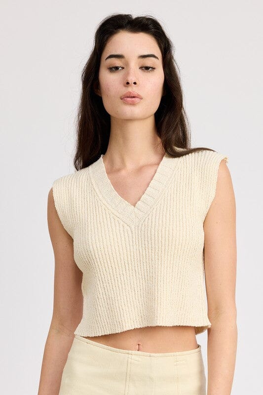 CROP VEST STYLE TOP Emory Park 