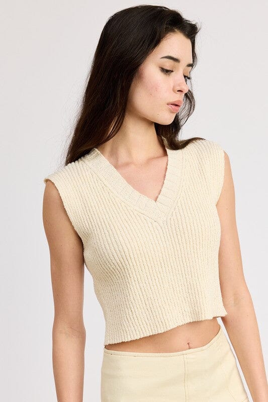 CROP VEST STYLE TOP Emory Park 