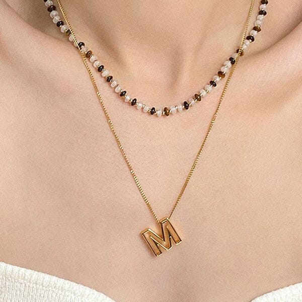 Cutout Initial Letter Personalized Necklace Dani & Em 