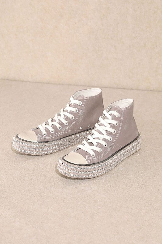 D-Chantel High Top Studded Sneakers High top sneaker Let's See Style 