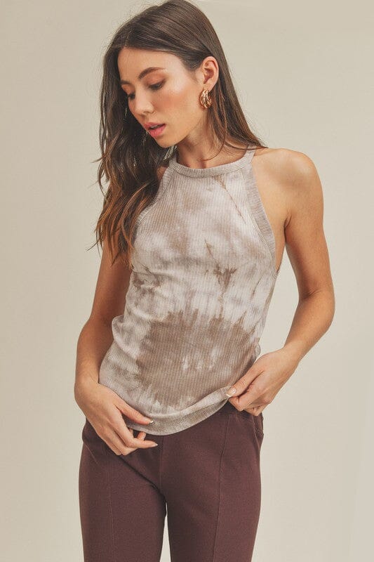 Edie Tie Dye Tank Aemi + Co MOCHA S 