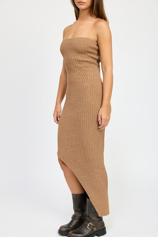 Emory Park Ribbed Tube Dress ribbed maxi Dress Emory Park 