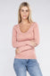 Essential V-Neck Long Sleeve T-Shirt Ambiance Apparel 