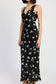 FLORAL V NECK MAXI DRESS Emory Park 