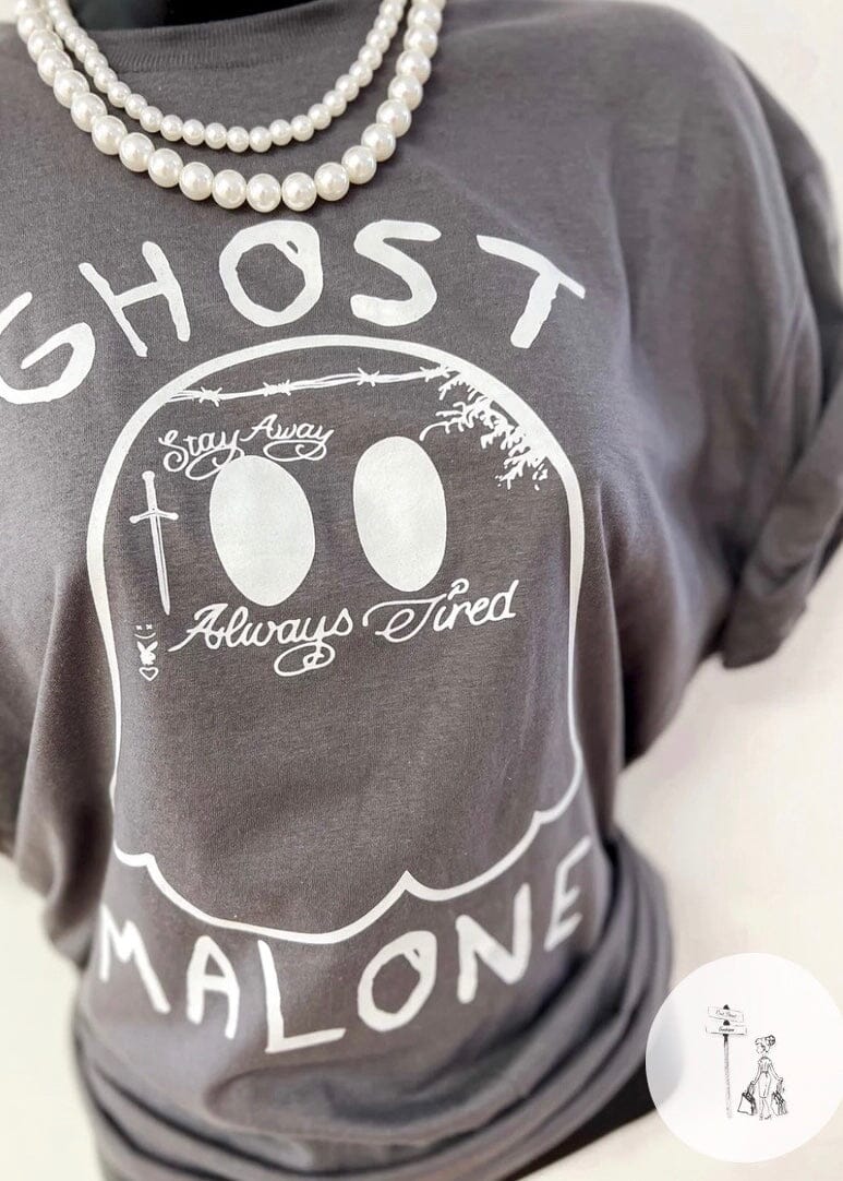 Ghost Malone Graphic Tee graphic tee Poet Street Boutique 