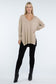 Hi-Low Hem Front Seam Sweater ZENANA 