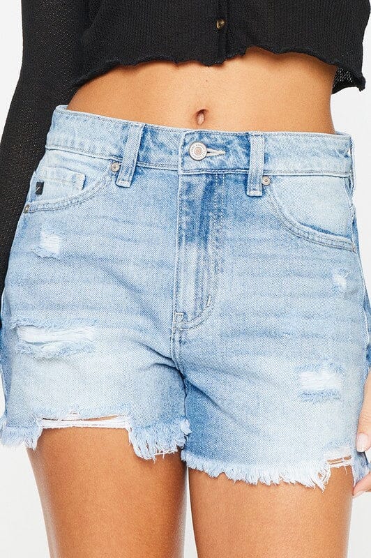 High Rise Denim Shorts Kan Can USA 