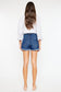 High Rise No Stitch Frayed Hem Shorts Kan Can USA 