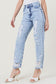 High Waisted Straight Leg in Vintage Acid Wash Vibrant M.i.U 