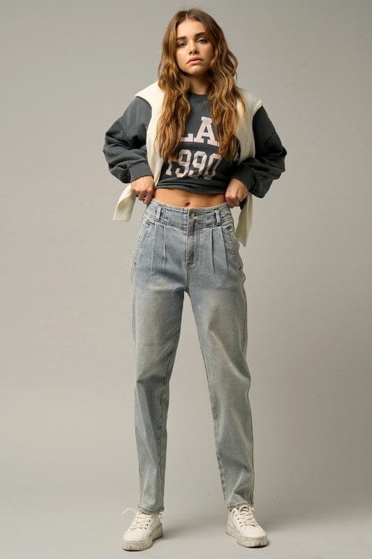 Insane Gene High Waisted Balloon Jeans balloon jeans Insane Gene LIGHT 0 