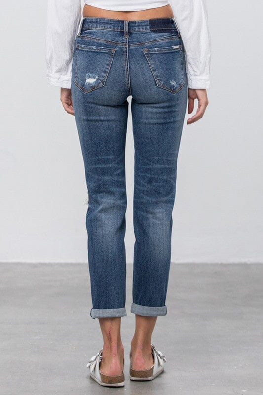 Insane Gene Mid-rise Slim Boyfriend Jeans slim boyfriend jean Insane Gene 