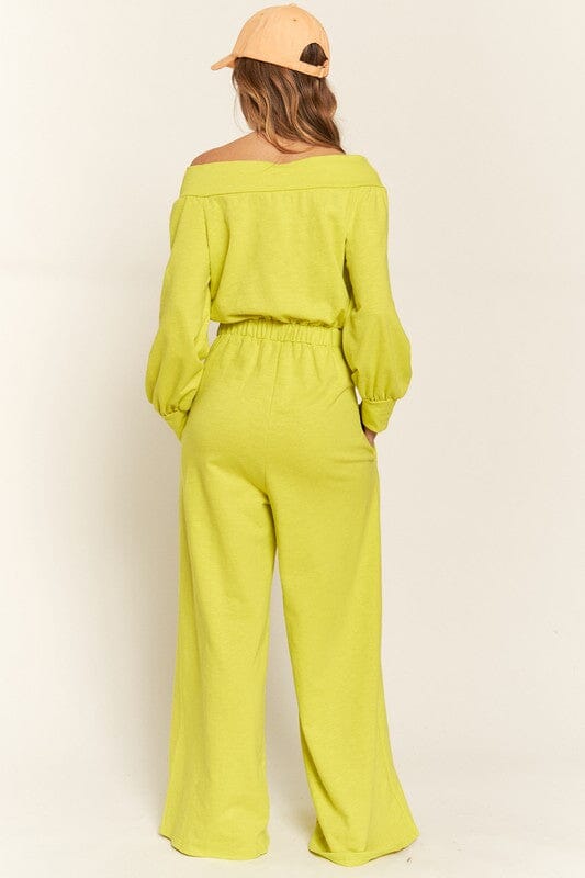 Jade By Jane One Shoulder Terry Jumpsuit terry jumpsuit Jade By Jane 