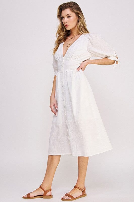 Jade By Jane Textured Button Down Midi Dress midi dress Jade By Jane 