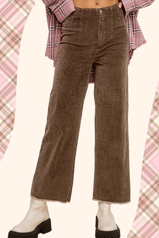 La Miel Candice Pants corduroy pants La Miel BROWN XS 