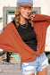 La Miel Greta Cardigan waffle v-neck cardigan La Miel GINGER S 