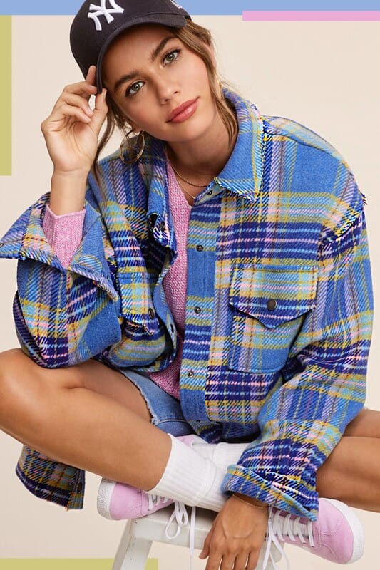 La Miel Hailee Jacket plaid jacket La Miel 