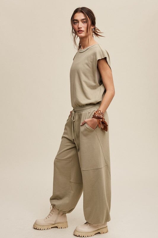 Listicle Athleisure Loose Jogger Jumpsuit jumpsuit Listicle 