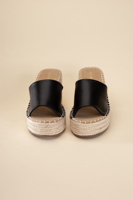 LOCK-1 Espadrille Mule Heels Top Guy Footwear 