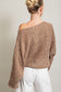 Loose Fit Knit Top eesome 