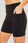 Love Tree Activewear Seam Detailing Shorts bike shorts Love Tree BLACK S 