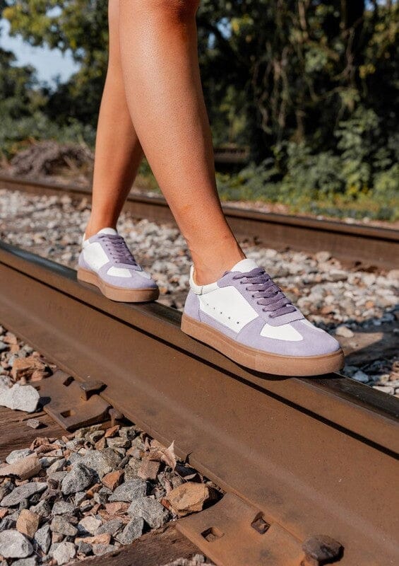 Maker's Shoes Katie 1 Sneakers sneakers Maker's Shoes Lilac Leather Suede 7 