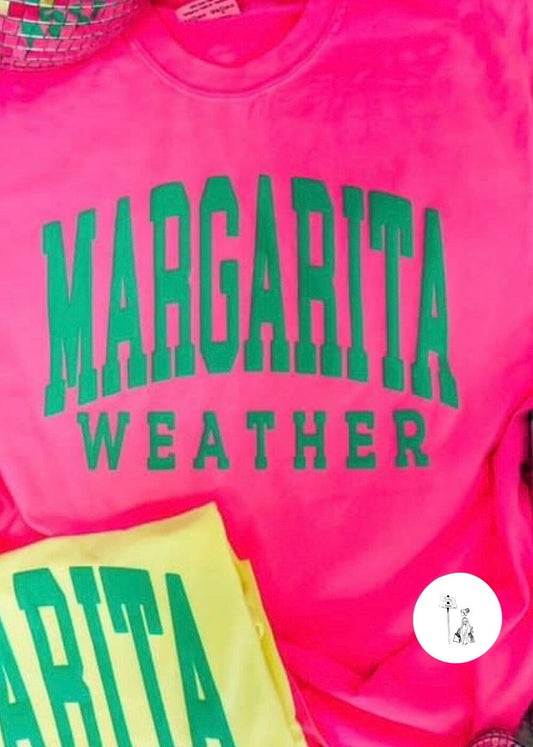 Margarita Weather Puff Print Graphic Tee graphic tee Poet Street Boutique 