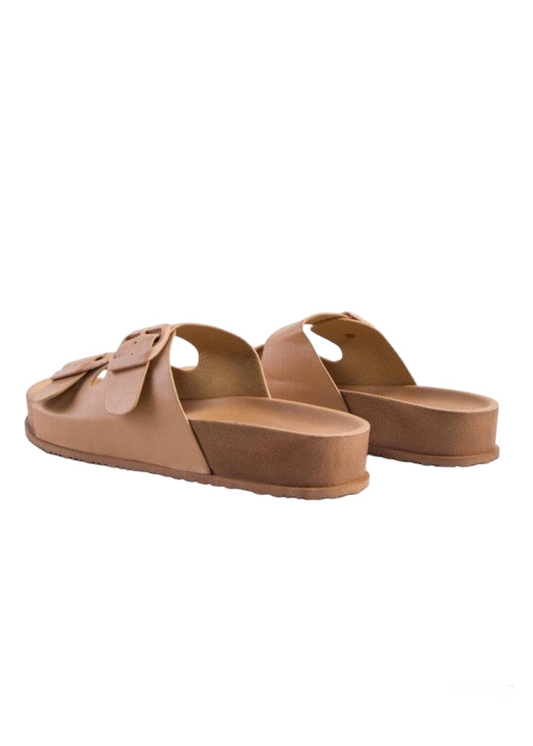 Minata Buckled Slide Sandals flatbed sandals London Rag 