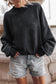 Mineral Acid Washed Sweatshirt mineral washed sweatshirt EG fashion Black S 