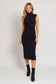 Mock Neck Sweater Midi Dress mock neck sweater dress LE LIS 