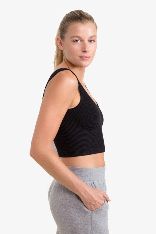 Mono B Cropped Tank Top active wear tanks Mono B 