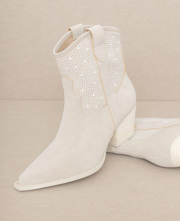 OASIS SOCIETY Cannes - Pearl Stud Western Boots pearl cowboy boots Oasis Society 