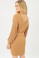 Off Shoulder Ribbed Wrap Dress wrap dress Love Tree 