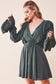 One and Only Ruffle Surplice Tied Dress surplice dress One and Only Collective Inc 