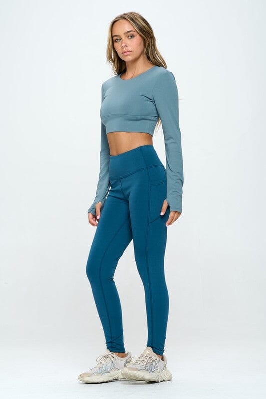 OTOS Active Two Tones Activewear Set two tone active wear set OTOS Active Blue S 