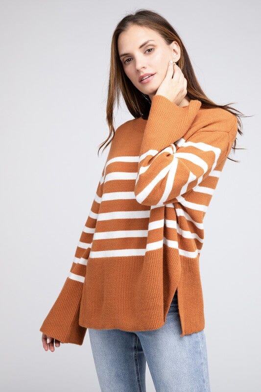 Oversized Stripe Sweater striped sweater BiBi 