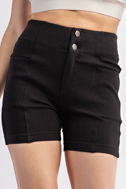 Rae Mode Cotton Stretch Twill Short athletic shorts Rae Mode Black S 