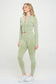 Ribbed Knit Tracksuit Two-Piece Set OTOS Active 