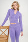 Ribbed Knit Tracksuit Two-Piece Set OTOS Active Purple S 